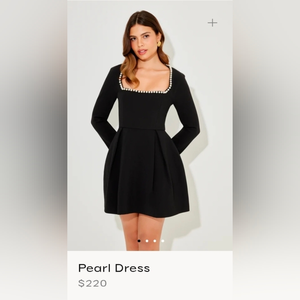 NWT $220 Odd Muse London The Ultimate Muse Pearl Dress | Black